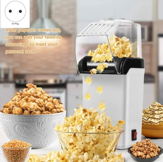 Mini Hot Air Popcorn Maker Machine Portable Delicious & Healthy Gift Idea  for Kids Home-made DIY Popcorn Movie Snack EU