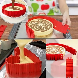 4 teile/satz Magie Kuchen Form Multi Stil DIY Puzzle Silikonform Brot Kuchen Pan Kuchenform Silikonform Backen Werkzeug Bild 1