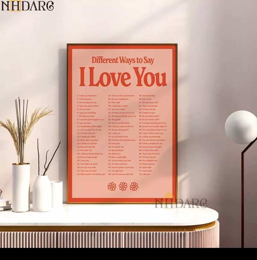 I love you poster