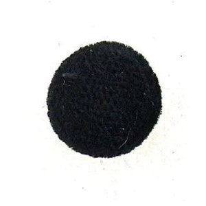 Choice of size black velvet button