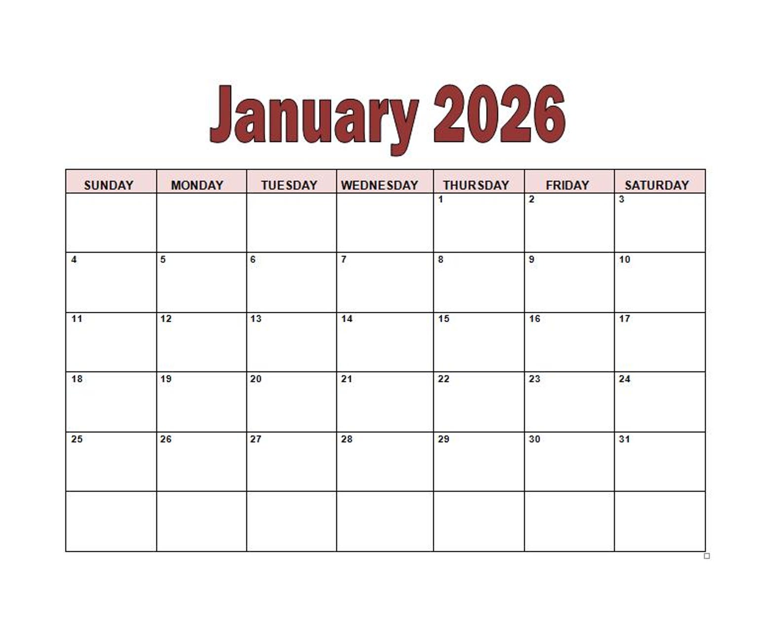 2026 12 MONTH CALENDAR PDF FREE DOWNLOAD intelligence overview