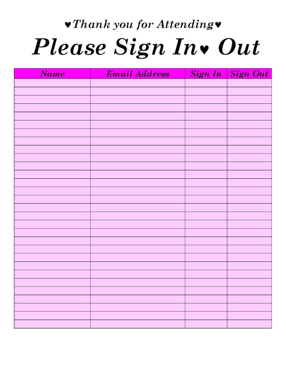 sign-in-sign-out-sheet-template-printable-sign-in-and-sign-out-sheet-sign-in-sign-out-form-rose-edition-etsy