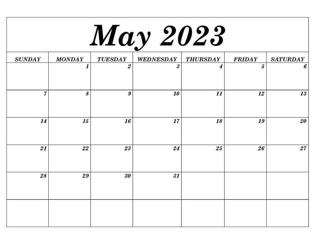 13 Month Calendar Fiscal Officeschool Year Calendar May 2023may 2024
