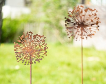 Garden stake 'Dandelion' made of iron