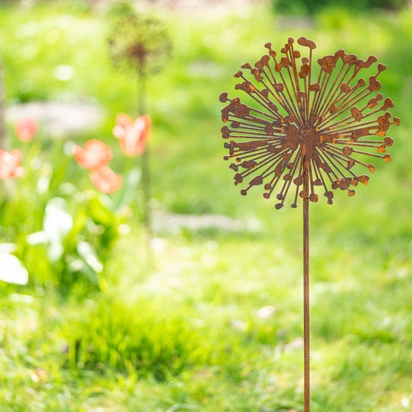 Gartenstecker 'Pusteblume' aus Eisen