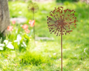 Gartenstecker 'Pusteblume' aus Eisen