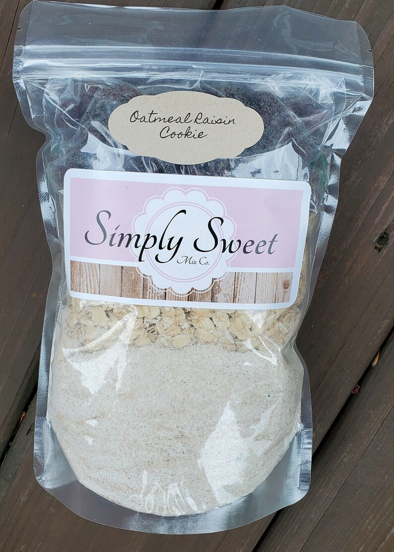 Oatmeal Raisin Cookie Mix in a Bag Easy Baking at Home Etsy