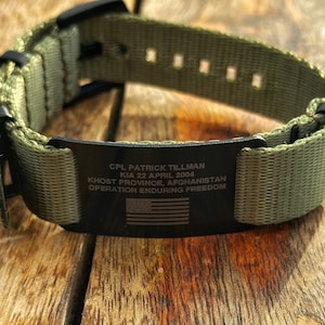 Personalized military bracelet | fallen soldier bracelets | military memorial jewelry | in memory of | Armed Forces | Custom Military