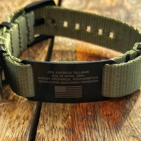 Personalized military bracelet | fallen soldier bracelets | military memorial jewelry | in memory of | Armed Forces | Custom Military