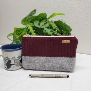 Bolsa de lana con cremallera