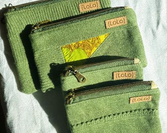 Cashmere Silk Zipper Bags