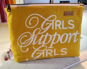 Girls Support Girls zipper pouch