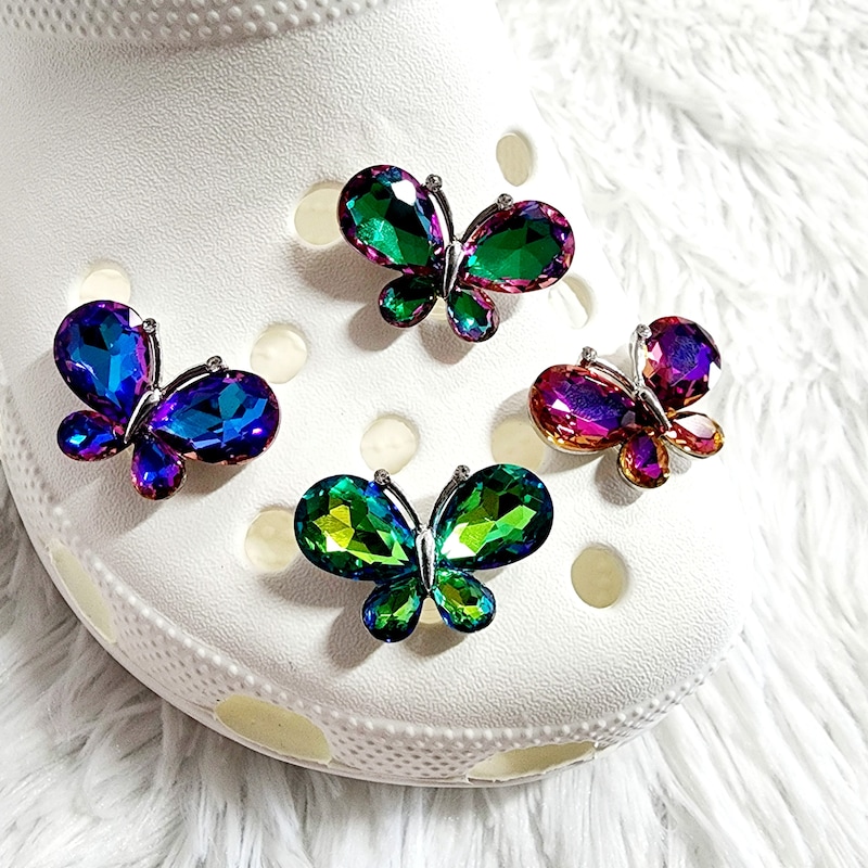 holographic butterfly shoes