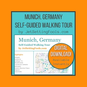 Wandeltocht door het centrum van München met kaart- en kaartlinks met topbezienswaardigheden, verborgen juweeltjes en reistips