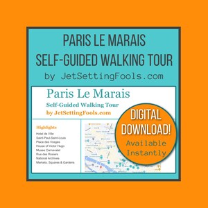 Visite à pied de Paris Le Marais avec carte et liens vers des cartes présentant les principaux sites touristiques, trésors cachés et conseils gastronomiques