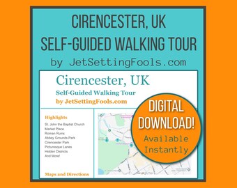 Cirencester Walking Tour with Map and Map Links featuring Top Sights, Hidden Gems and Food Tips