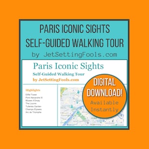 Visite à pied des sites emblématiques de Paris avec carte et liens vers les principaux sites touristiques, trésors cachés et conseils culinaires