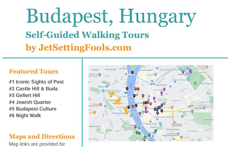 Buda Map Budapest Walking Tours With Maps and Map Links Featuring Top Sights ...