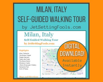 Milan Walking Tour with Map and Map Links featuring Top Sights, Hidden Gems, Food Tips