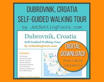 Old Town Dubrovnik Walking Tour with Map and Map Links featuring Top Sights and Hidden Gems