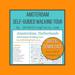 Visite à pied du centre-ville d'Amsterdam avec carte et liens vers des cartes présentant les principaux sites touristiques, des trésors cachés et des conseils culinaires