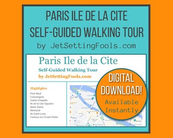 Recorrido a pie por la Ile de la Cité de París con mapas y enlaces a mapas que incluyen los principales lugares de interés, joyas ocultas y consejos gastronómicos