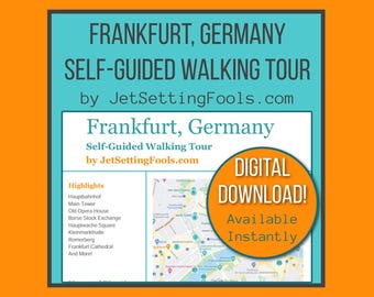 Self-Guided Frankfurt Walking Tour with Map and Map Links featuring Top Sights, Hidden Gems and Food Tips