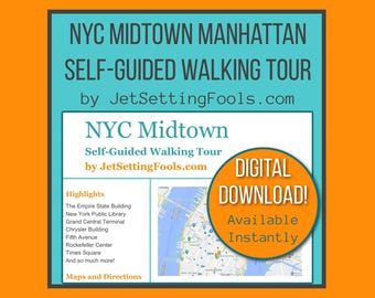 Recorrido a pie por Midtown Manhattan, Nueva York, con mapas y enlaces a mapas que incluyen las principales atracciones, joyas ocultas y consejos gastronómicos