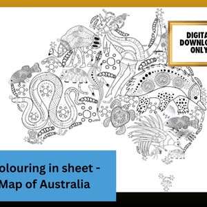 Aboriginal Australia colouring sheet, Printable classroom resource, Indigenous colouring page for students, NAIDOC WEEK activity,