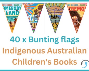 Indigenous classroom decor, Classroom bunting, Indigenous children's books decor, bunting banners, inclusive classroom, bunting garland,