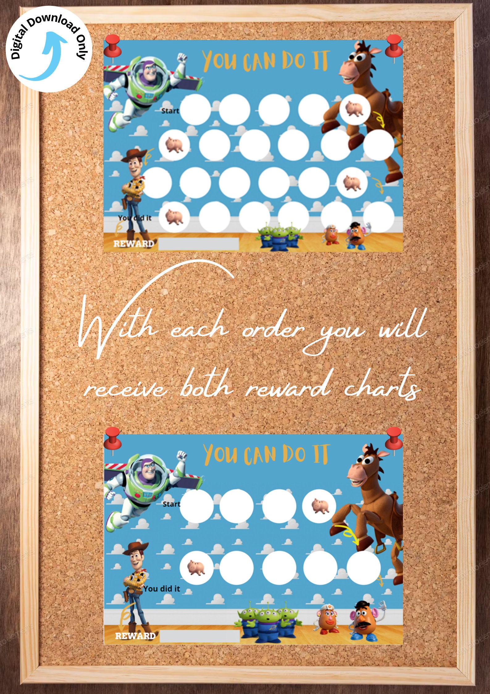 Toy Story Reward Chart Potty/toileting Chart Children's - Etsy Canada