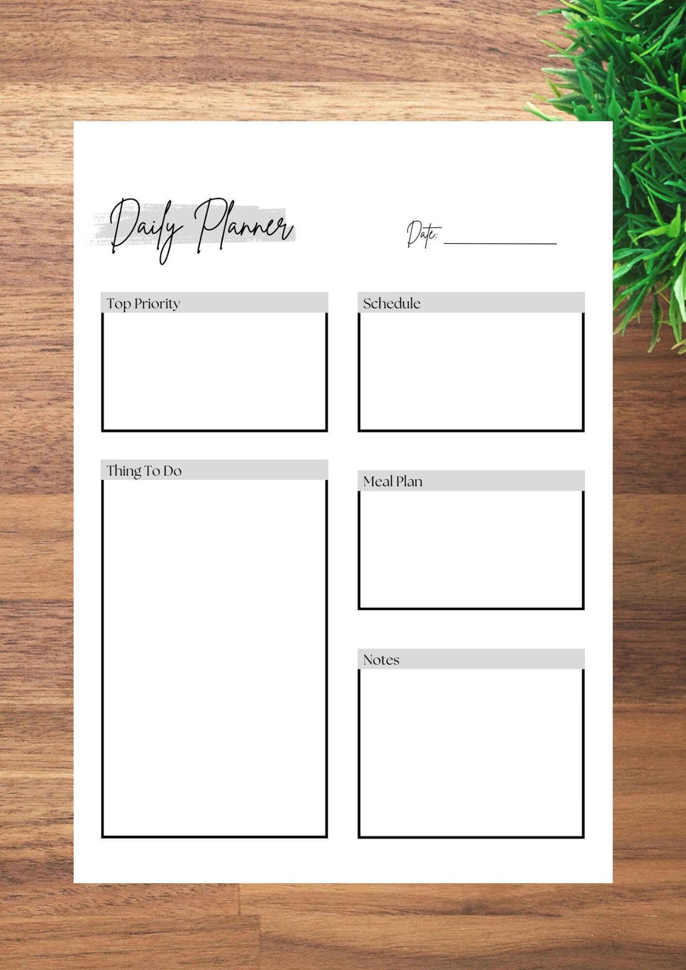 Daily Check in Journal, Daily Gratitude Journal Printable, Daily ...