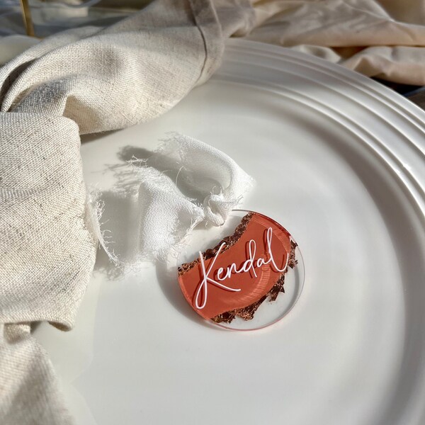 Acrylic Wedding Place Cards, Wedding Place Cards, Acrylic Place Cards, Gift Tags, Personalized Name Gift Basket Tag