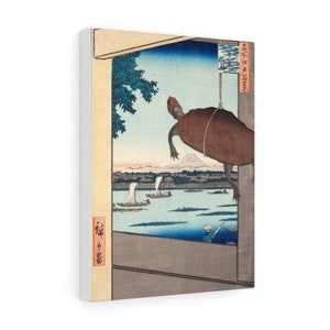 Mooie traditie Japans schilderij op gespannen canvas
