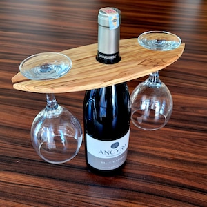 Olive Wood Wine Holder Glass Holder