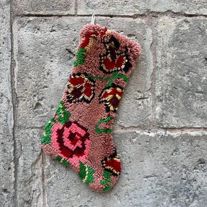 Kilim Christmas Stockings, Christmas Socks, Fireplace Stocking, Holiday Stocking, Santa Socks,Boho Stockings,Christmas Decor Gift 7 x 18 Inc