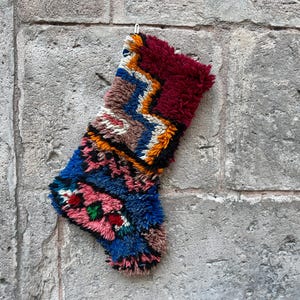 Vintage Stocking, Xmas Stocking, Christmas Stocking,  Christmas Decoration Gift, Boho Christmas Stocking, Family Christmas Stocking,