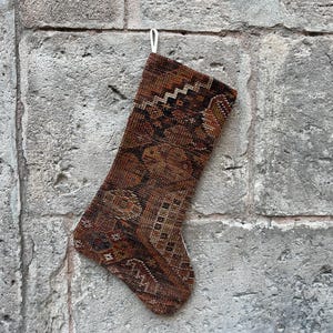 Kilim Christmas Stockings, Christmas Socks, Fireplace Stocking, Holiday Stocking, Santa Socks,Boho Stockings,Christmas Decor Gift 8x20 Inc