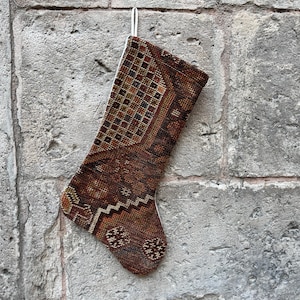Christmas stocking,Handmade stocking, wall decor, Christmas gifts, Turkish stocking,Embroidered stocking, Vintage stocking, Family christmas