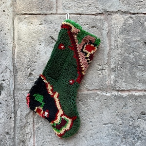 Medias navideñas, medias hechas a mano, decoración de pared, regalos navideños, medias turcas, medias bordadas, medias vintage, Navidad familiar