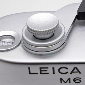 zachte ontspanknop zilvergrijs compatibel met LEICA M-E 240 M10-R M11 R3 R4 R5 R6 R7 R8 R9 FUJIFILM X-PRO3 X-PRO2 X-T4 X-T3 X-T5
