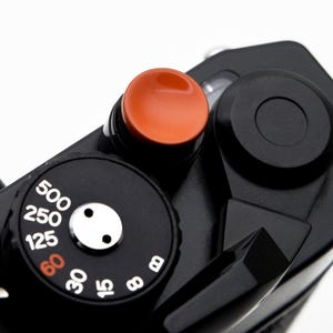 soft shutter release button ORANGE compatible with FUJIFILM X100F X100T X-PRO3 X-PRO2 X-T5 X-T4 X-T3 X100V X100VI X-E5 X HALF GFX100RF X-M5