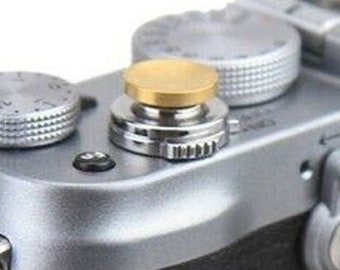 soft shutter release button GOLD concave metal LEICA M10-D M-E 240 M10-R M11 R4 R5 R6 R7 R8 R9 FUJIFILM X10