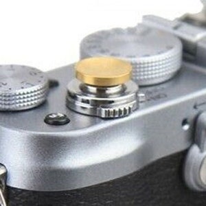 soft shutter release button GOLD concave metal LEICA M10-D M-E 240 M10-R M11 R4 R5 R6 R7 R8 R9 FUJIFILM X10