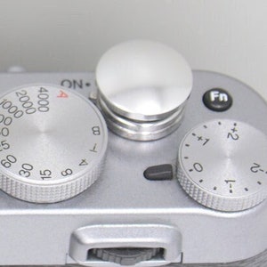soft shutter release button SILVER convex metal FUJIFILM X-PRO1 -T5