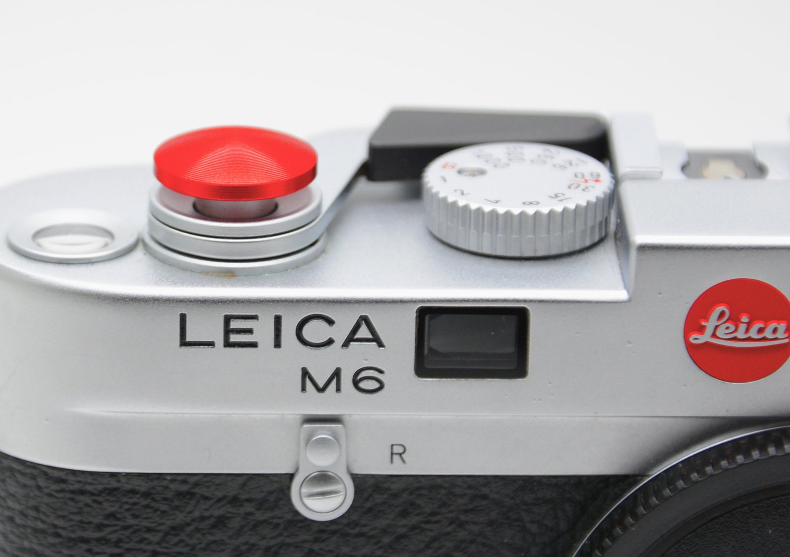 Soft Shutter Release Button RED Convex Metal LEICA M10-D M-E