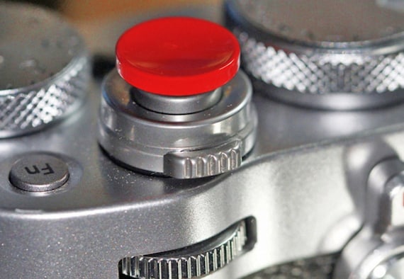 Soft Shutter Release Metal Button RED Compatible X NIKON Df