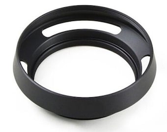 METAL LENS HOOD vented black steel camera leica nikon olympus sony 37 mm 39 mm 40,5 mm 43 mm 46 mm 49 mm 52 mm 55 mm 58 mm 62 mm 67 mm 72 mm 77 mm 82 mm