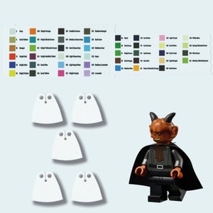 5x Standard Custom Cape Cloak compatible with LEGO® Minifigures Star Wars Knights