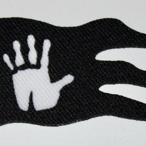 Fahne Flagge  Uruk Hai weiße Hand